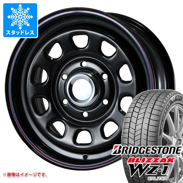 【タイヤ交換対象】トヨタ ハイエース 200系用 スタッドレス ブリヂストン ブリザック WZ-1 215/70R16 100Q MLJ デイトナ SS タイヤホイール4本セット
