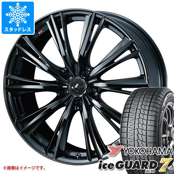 【タイヤ交換対象】クロストレック GU系用 スタッドレス ヨコハマ アイスガードセブン iG70 225/60R17 99Q レオニス WX タイヤホイール4本セット