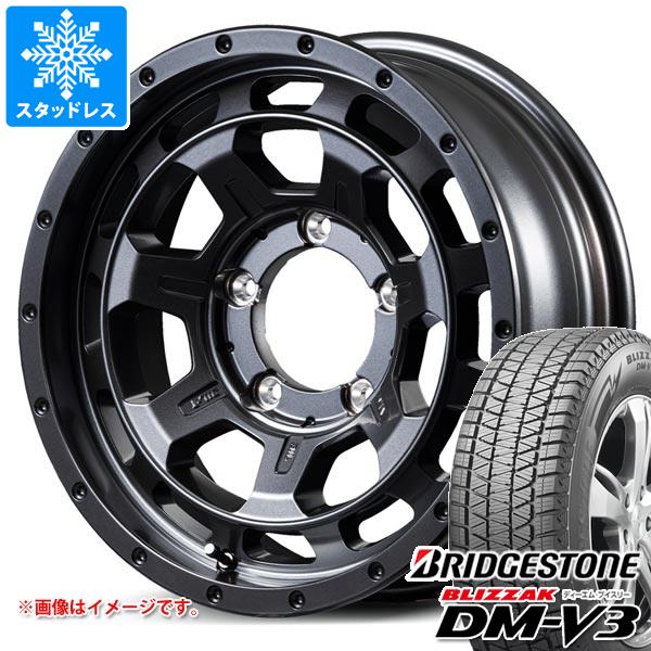 【タイヤ交換対象】5本セット スズキ ジムニーシエラ JB74W用 スタッドレス ブリヂストン ブリザック DM-V3 215/70R16 100Q ナイトロパワー M7 ファランクス タイヤホイール5本セット