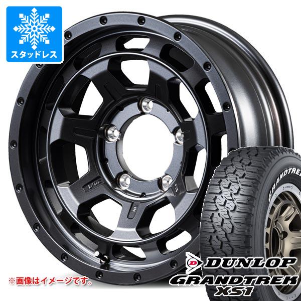 【タイヤ交換対象】5本セット スズキ ジムニーノマド JC74W用 スタッドレス ダンロップ グラントレック XS1 LT215/70R16 100/97N ホワイトレター ナイトロパワー M7 ファランクス タイヤホイール5本セット
