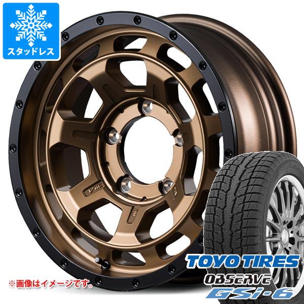 【タイヤ交換対象】5本セット スズキ ジムニーノマド JC74W用 スタッドレス トーヨー オブザーブ GSi-6 215/70R16 100Q ナイトロパワー M7 ファランクス タイヤホイール5本セット