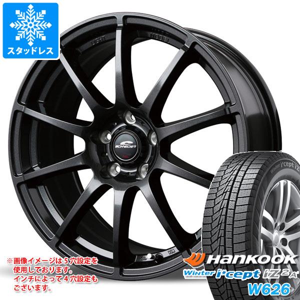 【タイヤ交換対象】2025年製 スタッドレスタイヤ ハンコック ウィンターアイセプト iZ2エース W626 165/70R14 81T ＆ MIDホイールズ スタッグ 5.5-14 タイヤホイール4本セット165/70-14 HANKOOK Winter i cept iZ2A W626