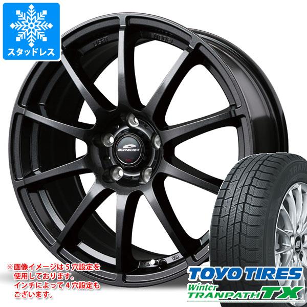 【タイヤ交換対象】スタッドレスタイヤ トーヨー ウィンタートランパス TX 225/60R17 99Q ＆ MIDホイールズ スタッグ 7.0-17 タイヤホイール4本セット225/60-17 TOYO Winter TRANPATH TX