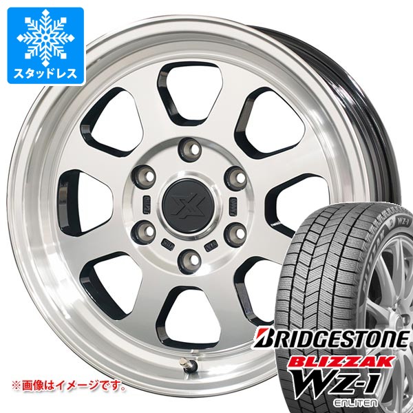 【タイヤ交換対象】トヨタ ハイエース 200系用 スタッドレス ブリヂストン ブリザック WZ-1 215/70R16 100Q コスミック クロスブラッド XB02 タイヤホイール4本セット
