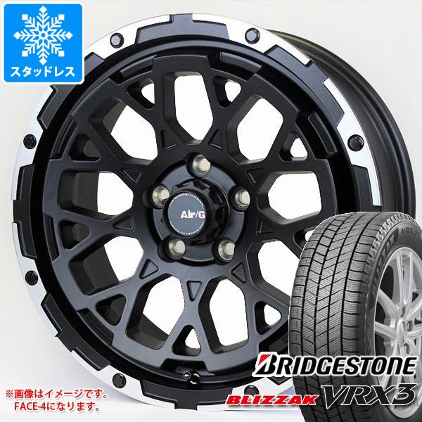 【タイヤ交換対象】スタッドレスタイヤ ブリヂストン ブリザック VRX3 215/70R16 100Q ＆ エアージー ロックス 7.0-16 タイヤホイール4本セット215/70-16 BRIDGESTONE BLIZZAK VRX3