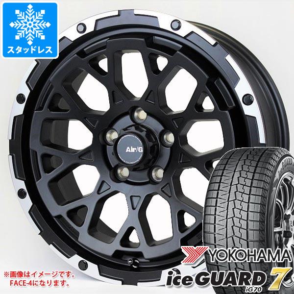 【タイヤ交換対象】デリカD5用 スタッドレス ヨコハマ アイスガードセブン iG70 225/65R17 102Q エアージー ロックス タイヤホイール4本セット｜タイヤ1番OFF-ROAD