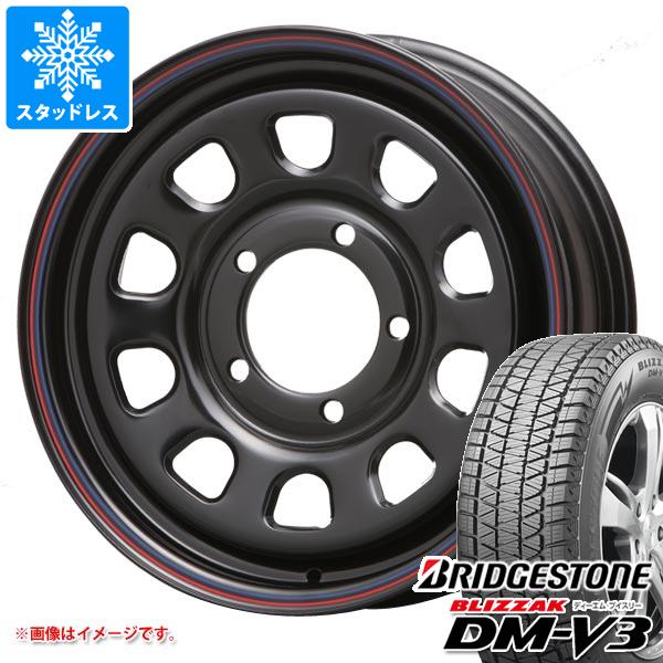 【タイヤ交換対象】5本セット スズキ ジムニーノマド JC74W用 スタッドレス ブリヂストン ブリザック DM-V3 215/70R16 100Q MLJ デイトナ SS タイヤホイール5本セット