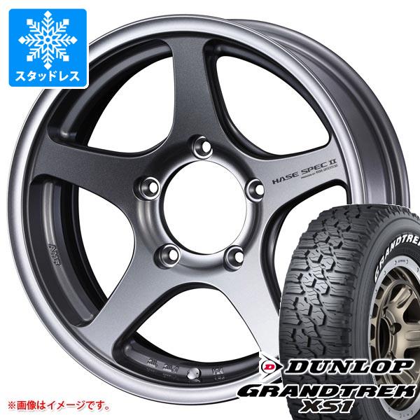 【タイヤ交換対象】スズキ ジムニーノマド JC74W用 スタッドレス ダンロップ グラントレック XS1 185/85R16 105/103L LT ホワイトレター ハセスペック2 タイヤホイール4本セット