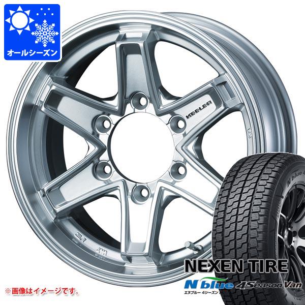 【タイヤ交換対象】ハイエース 200系用 オールシーズンタイヤ ネクセン エヌブルー 4シーズン バン 195/80R15LT 107/105N キーラー タクティクス 6.0-15 タイヤホイール4本セット