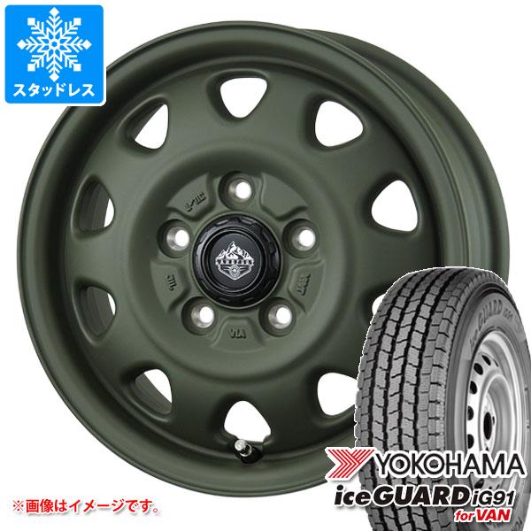 【タイヤ交換対象】タウンエース バン 400系用 スタッドレス ヨコハマ アイスガード iG91 バン 175/80R14 99/98N (175R14 8PR相当) ランドフット SWZ タイヤホイール4本セット｜タイヤ1番OFF-ROAD