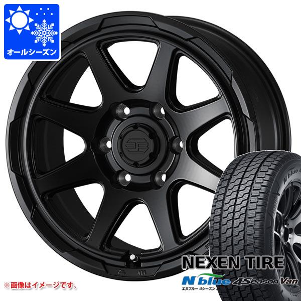 【タイヤ交換対象】ハイエース 200系用 オールシーズンタイヤ ネクセン エヌブルー 4シーズン バン 215/65R16 109/107T スタットベルク 6.5-16 タイヤホイール4本セット