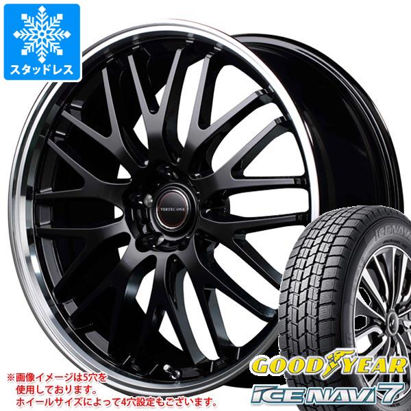 【タイヤ交換対象】スタッドレスタイヤ グッドイヤー アイスナビ7 195/45R17 81Q ＆ ヴァーテックワン エグゼ10 7.0-17 タイヤホイール4本セット195/45-17 GOODYEAR ICE NAVI7 98,670円