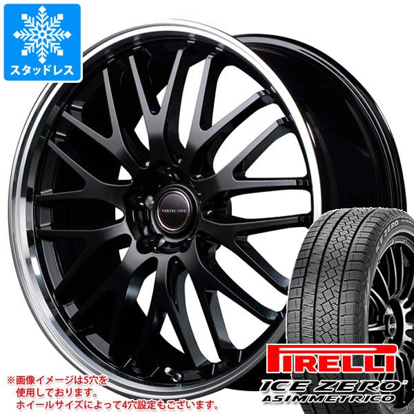 【タイヤ交換対象】スタッドレスタイヤ ピレリ アイスゼロアシンメトリコ SUV 235/60R18 107H XL ＆ ヴァーテックワン エグゼ10 8.0-18 タイヤホイール4本セット235/60-18 PIRELLI ICE ZERO ASIMMETRICO SUV