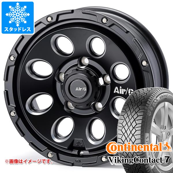 【タイヤ交換対象】5本セット スズキ ジムニーノマド JC74W用 スタッドレス コンチネンタル バイキングコンタクト7 215/70R16 100T エアージー マッシヴ タイヤホイール5本セット