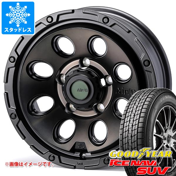 【タイヤ交換対象】スズキ ジムニーシエラ JB74W用 スタッドレス グッドイヤー アイスナビ SUV 215/70R16 100Q エアージー マッシヴ タイヤホイール4本セット