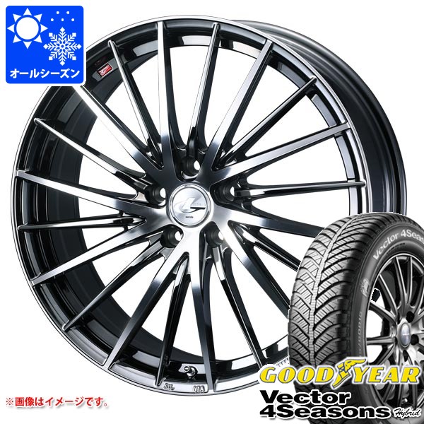 オールシーズン 185/60R16 86H グッドイヤー ベクター 4シーズンズ ハイブリッド レオニス FR 6.0-16 タイヤホイール4本セット|タイヤ1番OFF-ROAD