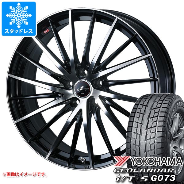 【タイヤ交換対象】スタッドレスタイヤ ヨコハマ ジオランダー I/T-S G073 215/60R17 96Q ＆ レオニス FR 7.0-17 タイヤホイール4本セット215/60-17 YOKOHAMA GEOLANDAR I/T-S G073