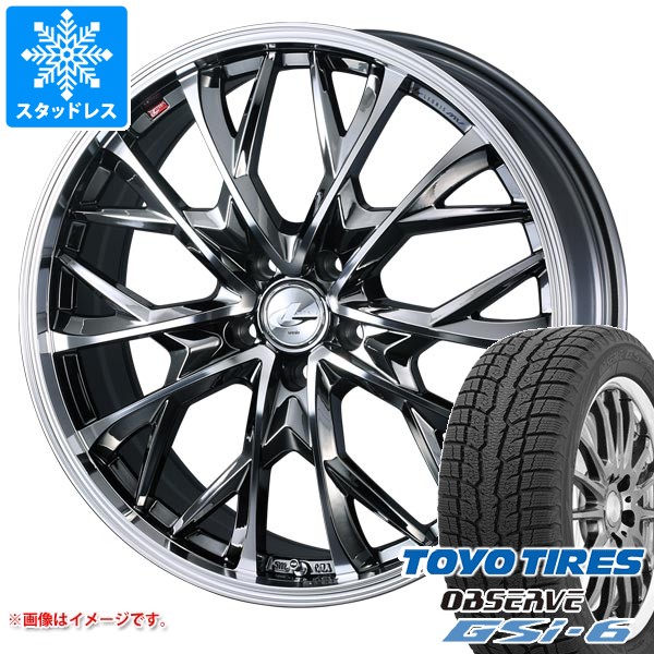 【タイヤ交換対象】スタッドレスタイヤ トーヨー オブザーブ GSi-6 215/70R16 100Q & レオニス MV 6.5-16 タイヤホイール4本セット215/70-16 TOYO OBSERVE GSi-6|タイヤ1番OFF-ROAD