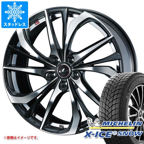 【タイヤ交換対象】クロストレック GU系用 スタッドレス ミシュラン エックスアイススノー 225/60R17 103T XL レオニス TE タイヤホイール4本セット