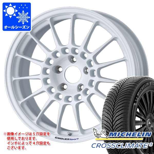 オールシーズン 235/55R18 104V XL ミシュラン クロスクライメート3 エンケイ スポーツ RC-T5 8.5-18 タイヤホイール4本セット｜タイヤ1番OFF-ROAD