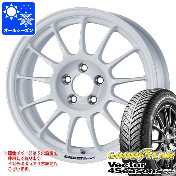 オールシーズン 185/60R16 86H グッドイヤー ベクター 4シーズンズ ハイブリッド エンケイ スポーツ RC-T5 6.5-16 タイヤホイール4本セット|タイヤ1番OFF-ROAD