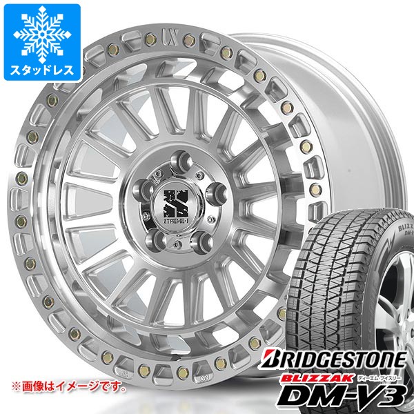 【タイヤ交換対象】ミツビシ デリカD5用 スタッドレス ブリヂストン ブリザック DM-V3 215/70R16 100Q MLJ エクストリームJ XJ08 タイヤホイール4本セット