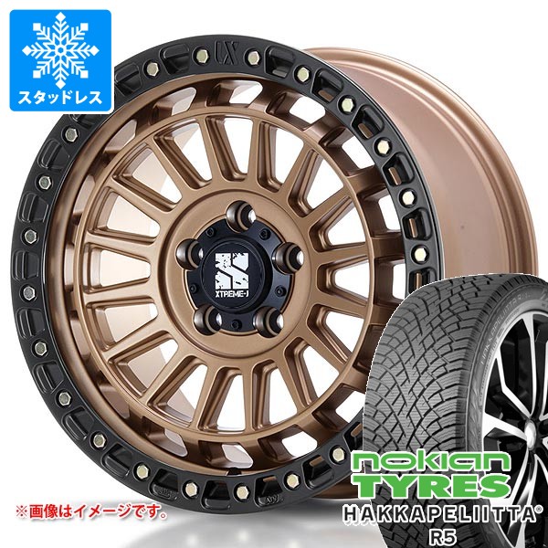 【タイヤ交換対象】5本セット ジープ ラングラー JK/JL系用 スタッドレス ノキアン ハッカペリッタ R5 SUV 265/65R18 114R MLJ エクストリームJ XJ08 タイヤホイール5本セット｜タイヤ1番OFF-ROAD