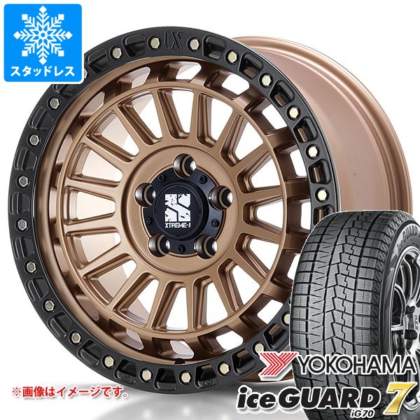 【タイヤ交換対象】トヨタ RAV4 50系用 スタッドレス ヨコハマ アイスガードセブン iG70 225/65R17 102Q MLJ エクストリームJ XJ08 タイヤホイール4本セット