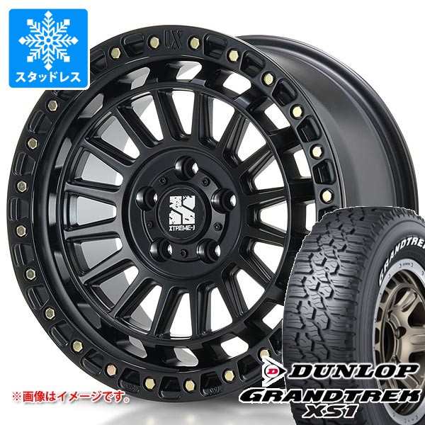 【タイヤ交換対象】ミツビシ デリカD5用 スタッドレス ダンロップ グラントレック XS1 LT215/70R16 100/97N ホワイトレター MLJ エクストリームJ XJ08 タイヤホイール4本セット｜タイヤ1番OFF-ROAD