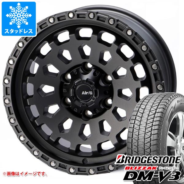【タイヤ交換対象】スタッドレスタイヤ ブリヂストン ブリザック DM-V3 265/70R17 115Q & エアージー ヴァルカン 8.0-17 タイヤホイール4本セット265/70-17 BRIDGESTONE BLIZZAK DM-V3|タイヤ1番OFF-ROAD