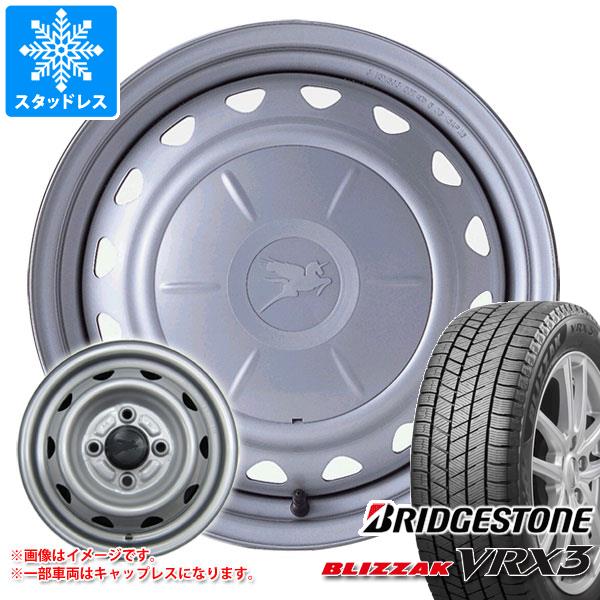 【タイヤ交換対象】スタッドレスタイヤ ブリヂストン ブリザック VRX3 145/70R12 69Q & キャロウィン 4.0-12 タイヤホイール4本セット145/70-12 BRIDGESTONE BLIZZAK VRX3|タイヤ1番OFF-ROAD