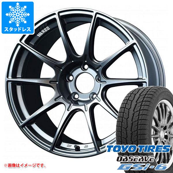 【タイヤ交換対象】スタッドレスタイヤ トーヨー オブザーブ GSi-6 225/55R18 98Q ＆ SSR GTX01 7.5-18 タイヤホイール4本セット225/55-18 TOYO OBSERVE GSi-6