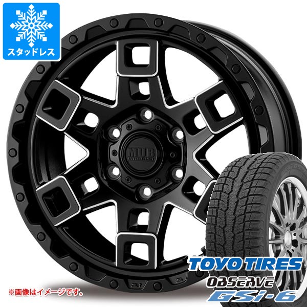 【タイヤ交換対象】トヨタ ランドクルーザー250用 スタッドレス トーヨー オブザーブ GSi-6 265/65R18 116Q XL インターミラノ マッドバーン XR-450T タイヤホイール4本セット