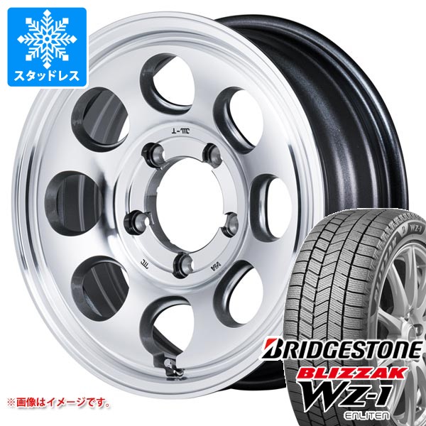 【タイヤ交換対象】スズキ ジムニーシエラ JB74W用 スタッドレス ブリヂストン ブリザック WZ-1 215/70R16 100Q ガルシア パーム8 タイヤホイール4本セット
