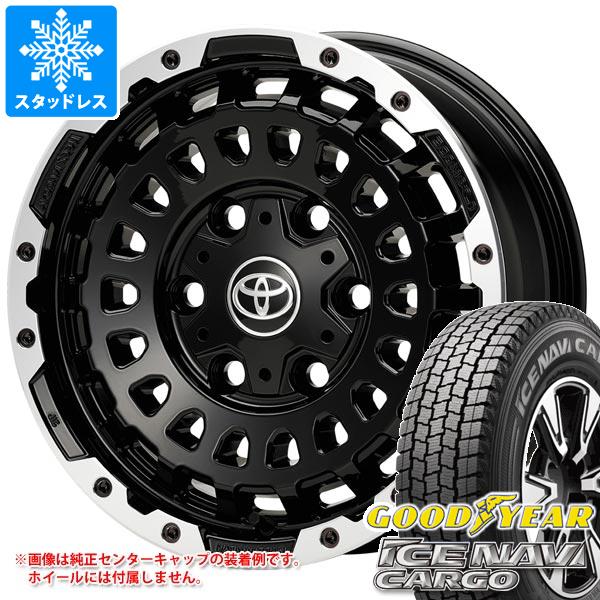 【タイヤ交換対象】トヨタ ハイエース 200系用 スタッドレス グッドイヤー アイスナビカーゴ 195/80R15 107/105N LX モノブロック CP タイヤホイール4本セット