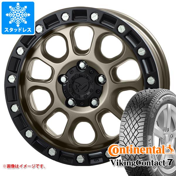 【タイヤ交換対象】ミツビシ エクリプスクロス GK系用 スタッドレス コンチネンタル バイキングコンタクト7 215/70R16 100T MKW M204 タイヤホイール4本セット