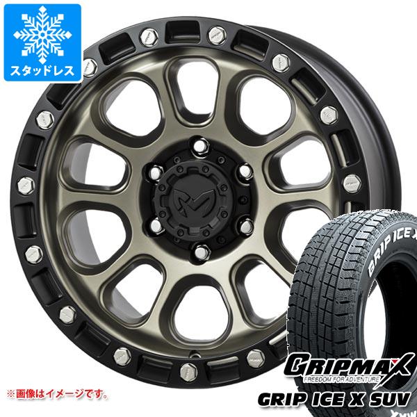 【タイヤ交換対象】トライトン LC2T用 スタッドレス グリップマックス グリップアイスエックス SUV 265/65R17 112T ホワイトレター MKW M204 タイヤホイール4本セット 115,250円