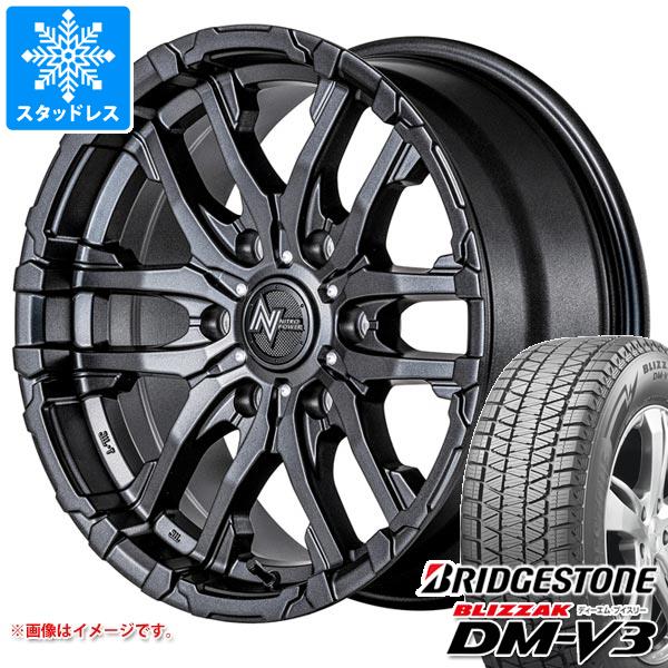 【タイヤ交換対象】トライトン LC2T用 スタッドレス ブリヂストン ブリザック DM-V3 265/65R17 112Q ナイトロパワー M26 クロスファング タイヤホイール4本セット
