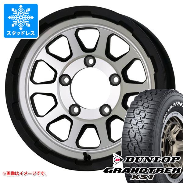 【タイヤ交換対象】5本セット ジムニー用 スタッドレス ダンロップ グラントレック XS1 185/85R16 105/103L LT ホワイトレター マッドクロスレンジャー タイヤホイール5本セット