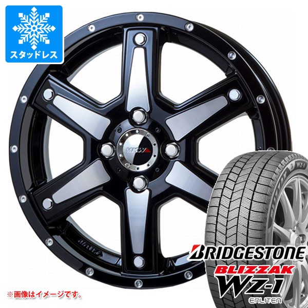【タイヤ交換対象】ダイハツ タフト LA900系用 2025年製 スタッドレス ブリヂストン ブリザック WZ-1 165/65R15 81Q MKW MK-56 タイヤホイール4本セット