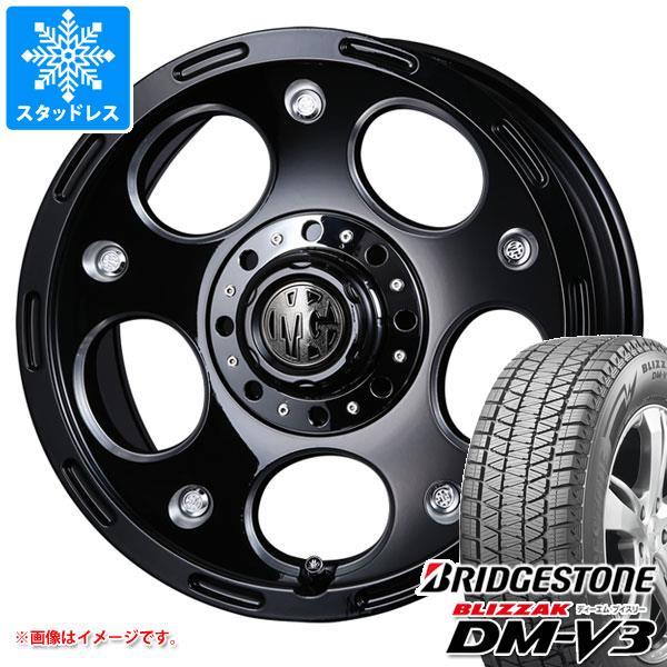 【タイヤ交換対象】スズキ ジムニーノマド JC74W用 スタッドレス ブリヂストン ブリザック DM-V3 215/70R16 100Q クリムソン MG デーモン タイヤホイール4本セット