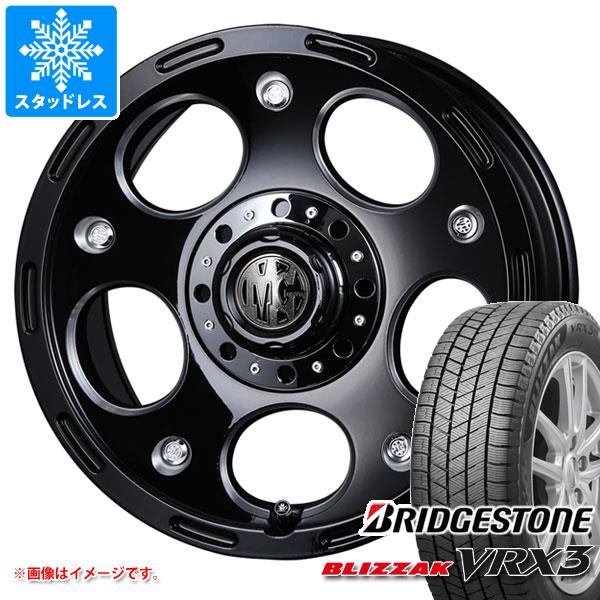 【タイヤ交換対象】スズキ ジムニーノマド JC74W用 スタッドレス ブリヂストン ブリザック VRX3 215/70R16 100Q クリムソン MG デーモン タイヤホイール4本セット