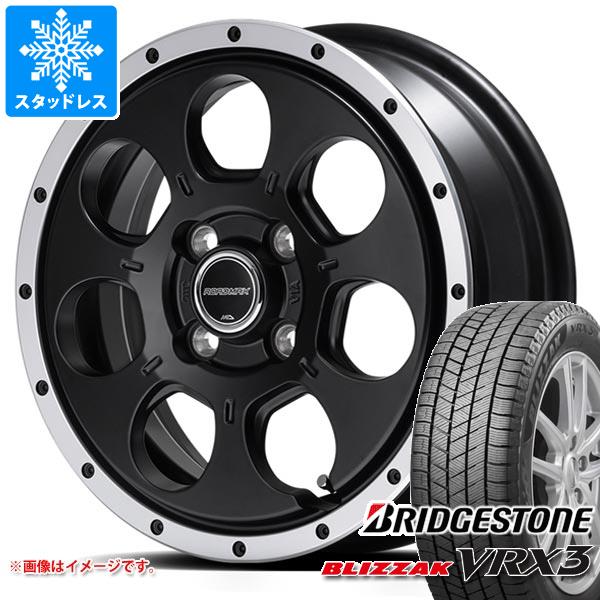 【タイヤ交換対象】タフト LA900系用 スタッドレス ブリヂストン ブリザック VRX3 175/65R15 84Q ロードマックス WO-7 タイヤホイール4本セット|タイヤ1番OFF-ROAD