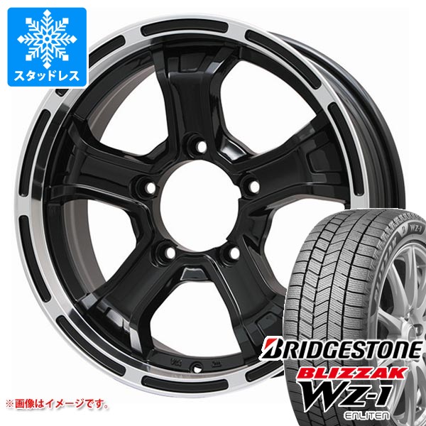 【タイヤ交換対象】5本セット スズキ ジムニー用 スタッドレス ブリヂストン ブリザック WZ-1 175/80R16 91Q 2025年10月発売サイズ B マッド K タイヤホイール5本セット