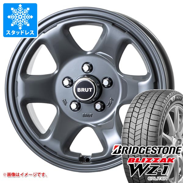 【タイヤ交換対象】スタッドレスタイヤ ブリヂストン ブリザック WZ-1 215/70R16 100Q ＆ ブルート BR-44 デリカD:5用 6.5-16 タイヤホイール4本セット215/70-16 BRIDGESTONE BLIZZAK WZ-1｜タイヤ1番OFF-ROAD