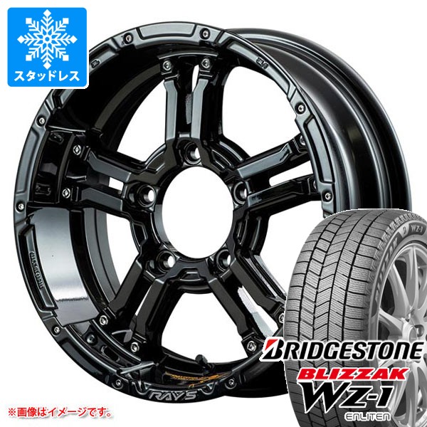 【タイヤ交換対象】スズキ ジムニー JB64W用 スタッドレス ブリヂストン ブリザック WZ-1 215/70R16 100Q レイズ デイトナ FDX-J コレクション タイヤホイール4本セット|タイヤ1番OFF-ROAD