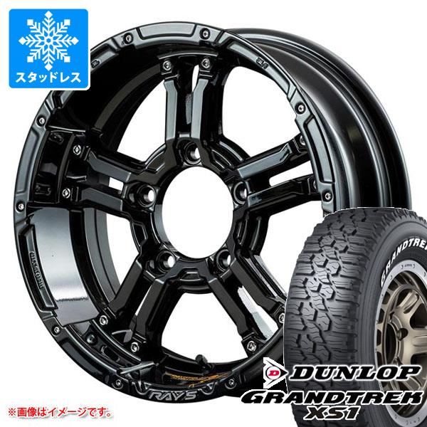 【タイヤ交換対象】ジムニー JB64W用 スタッドレス ダンロップ グラントレック XS1 LT215/70R16 100/97N ホワイトレター レイズ デイトナ FDX-J コレクション タイヤホイール4本セット|タイヤ1番OFF-ROAD
