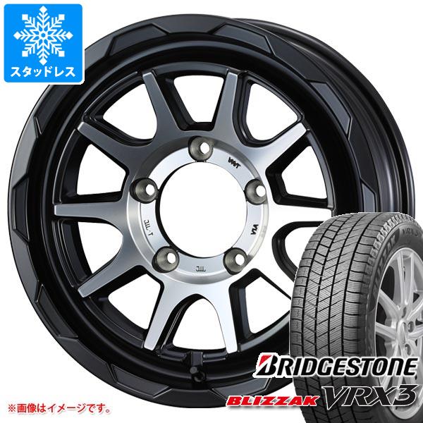 【タイヤ交換対象】スズキ ジムニーノマド JC74W用 スタッドレス ブリヂストン ブリザック VRX3 215/70R16 100Q マッドヴァンス06 タイヤホイール4本セット