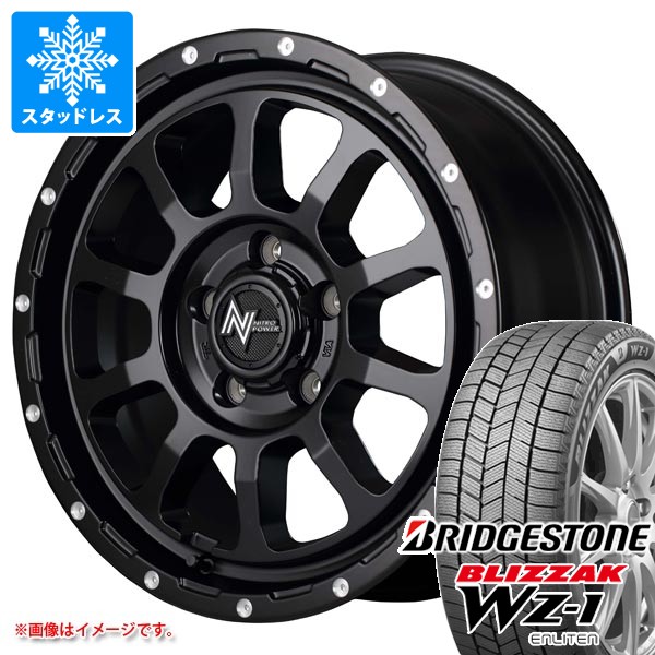 【タイヤ交換対象】ミツビシ デリカD5用 スタッドレス ブリヂストン ブリザック WZ-1 215/70R16 100Q ナイトロパワー M10 パーシング タイヤホイール4本セット