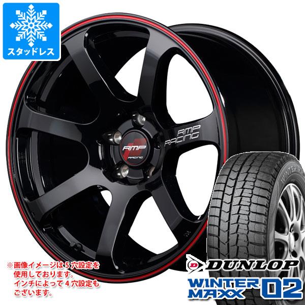 【タイヤ交換対象】2025年製 スタッドレスタイヤ ダンロップ ウインターマックス02 WM02 215/55R17 94Q ＆ MID レーシング R07 7.0-17 タイヤホイール4本セット215/55-17 DUNLOP WINTER MAXX02 WM02